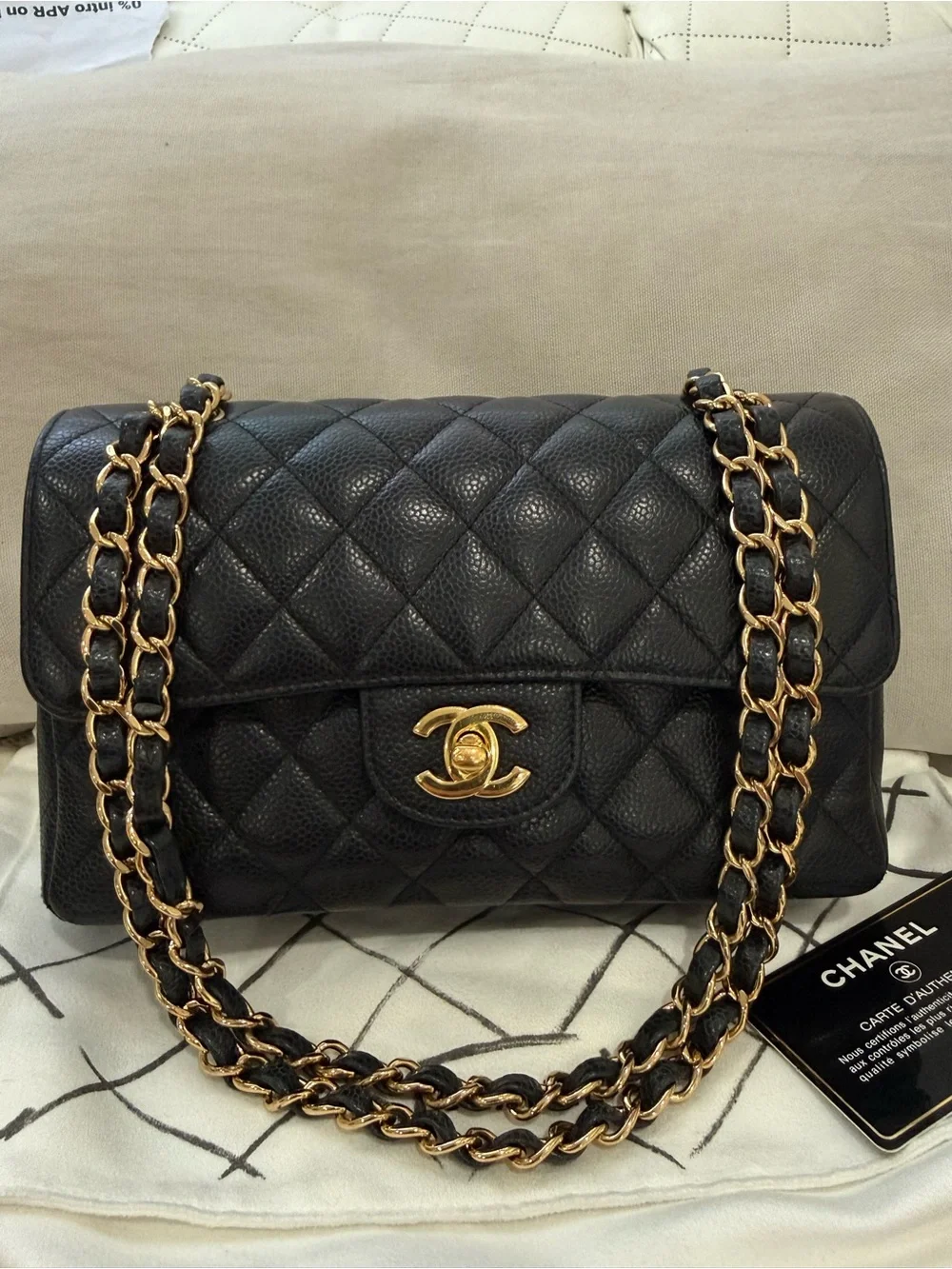 Chanel Classic Double Flap Caviar GHW